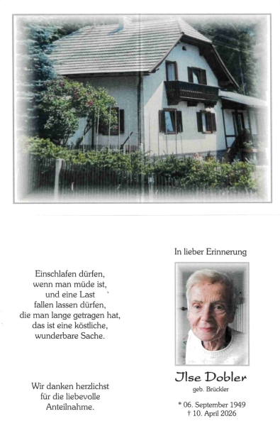 Parte von Ilse Dobler