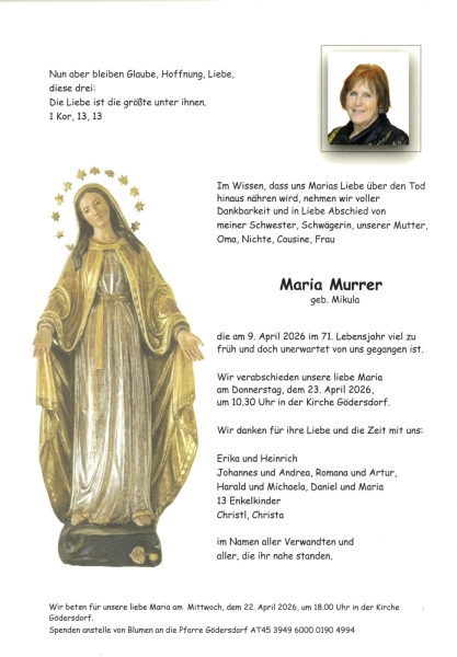 Parte von Maria Murrer