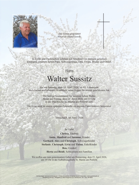 Parte von Walter Sussitz