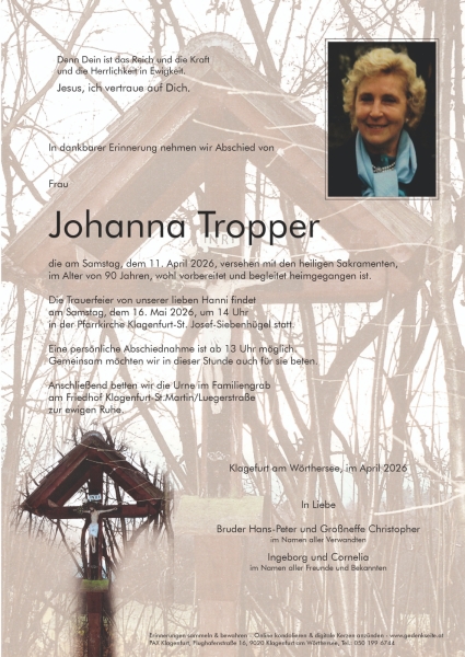 Parte von Johanna Tropper