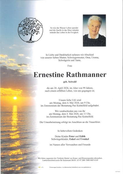 Parte von Ernestine Rathmanner