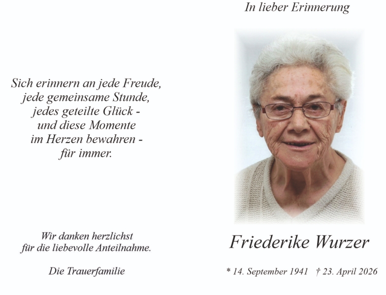 Parte von Friederike Wurzer