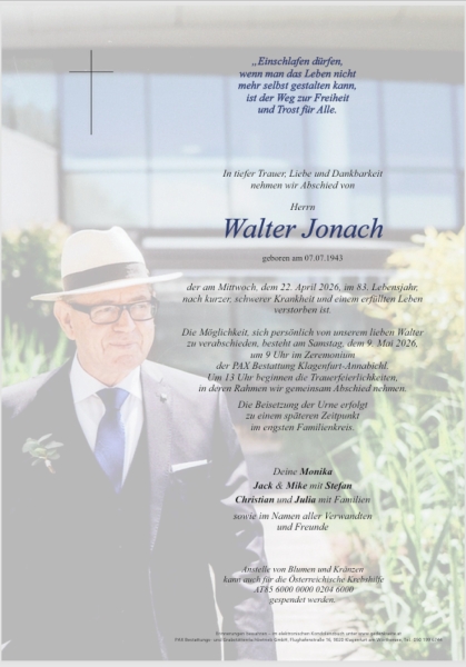 Parte von Walter Jonach