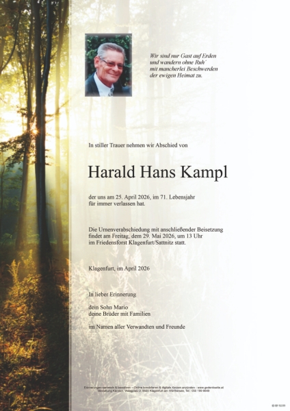 Parte von Harald Hans Kampl