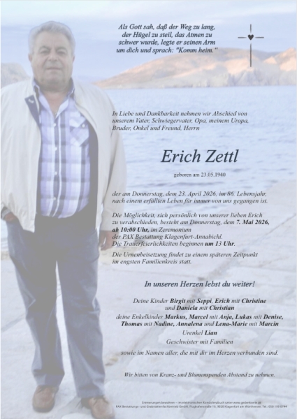 Parte von Erich Zettl