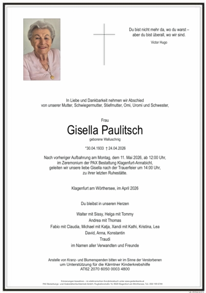 Parte von Gisella Paulitsch