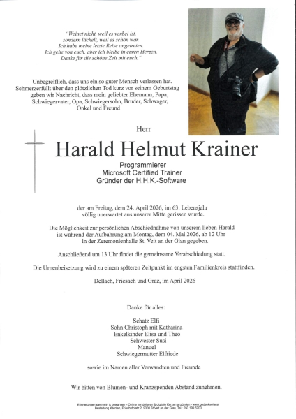 Parte von Harald Helmut Krainer