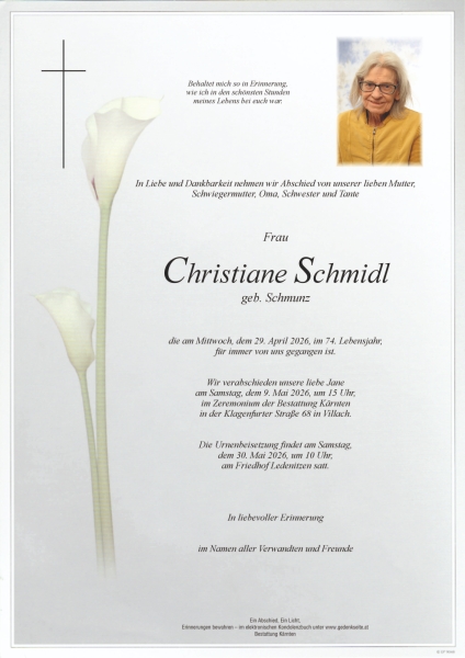 Parte von Christiane Schmidl
