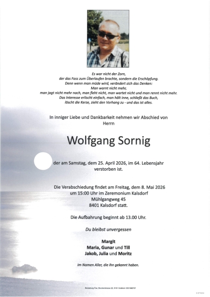 Parte von Wolfgang Sornig
