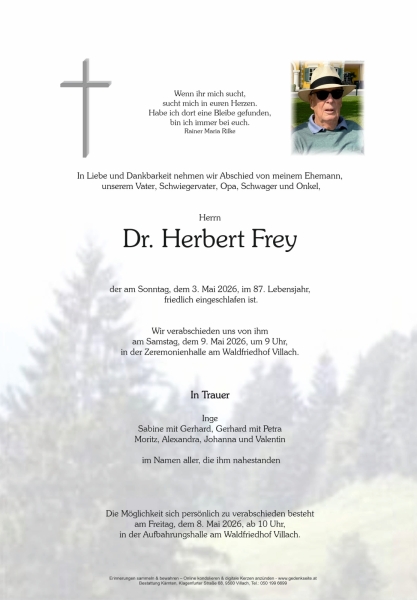 Parte von Dr. Herbert Frey