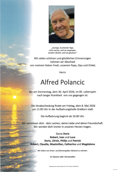 Parte von Alfred Polancic