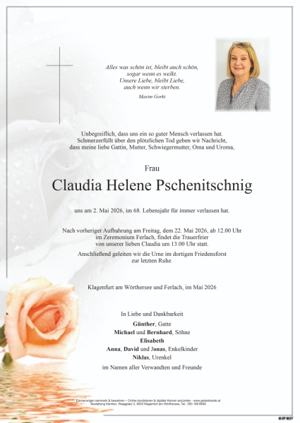 Parte von Claudia Helene Pschenitschnig