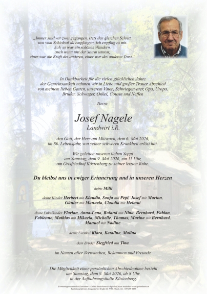 Parte von Josef  Nagele
