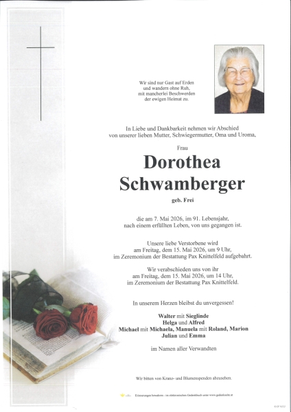 Parte von Dorothea Schwamberger