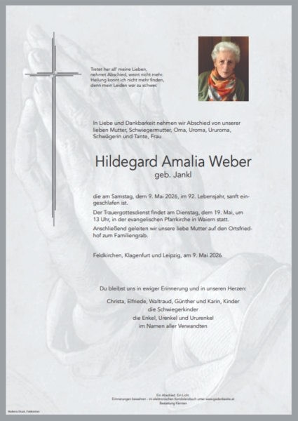 Parte von Hildegard Amalia Weber
