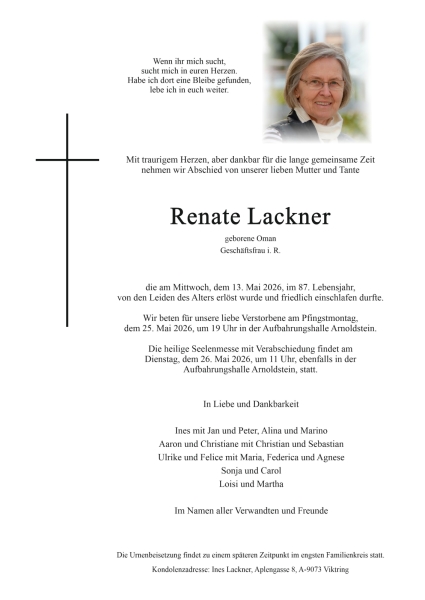 Parte von Renate Lackner