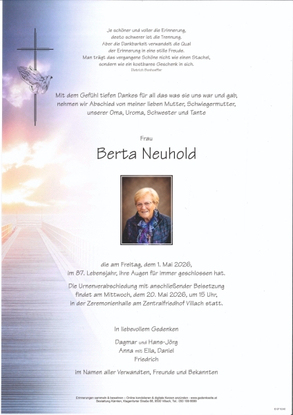 Parte von Berta Neuhold