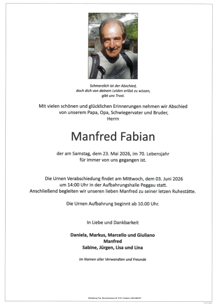 Parte von Manfred Fabian