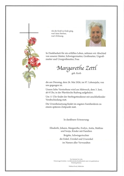 Parte von Margarethe Zettl