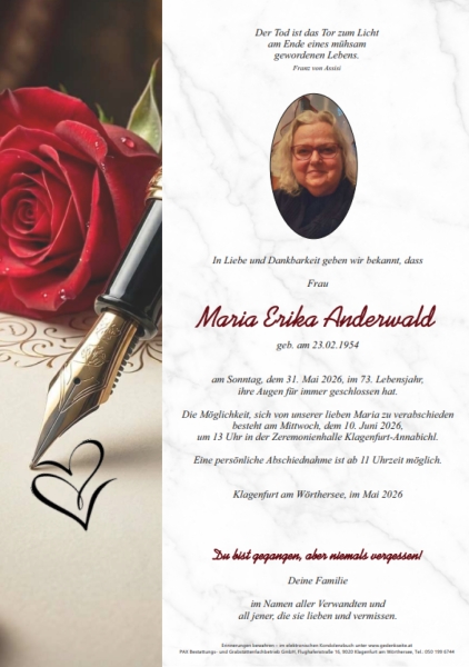 Parte von Maria Erika Anderwald