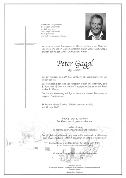 Parte von Peter Gaggl