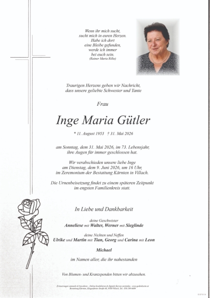 Parte von Inge Maria Gütler