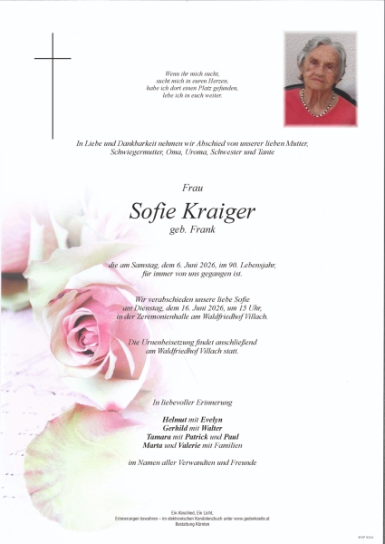 Parte von Sofie Anna Kraiger