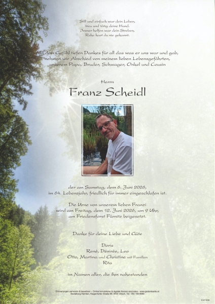 Parte von Franz Scheidl