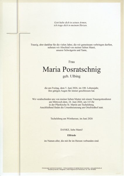 Parte von Maria Posratschnig