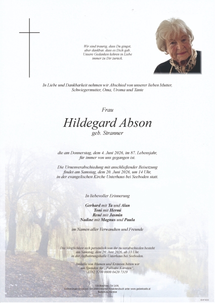 Parte von Hildegard Abson