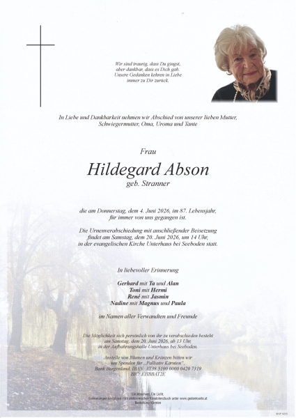 Parte von Hildegard Abson
