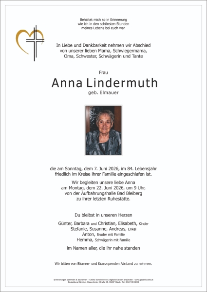 Parte von Anna  Lindermuth