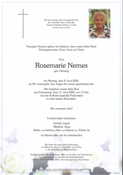 Parte von Rosemarie Nemes