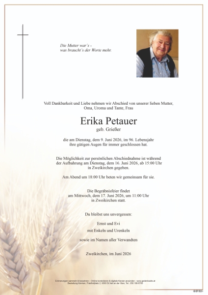 Parte von Erika Petauer