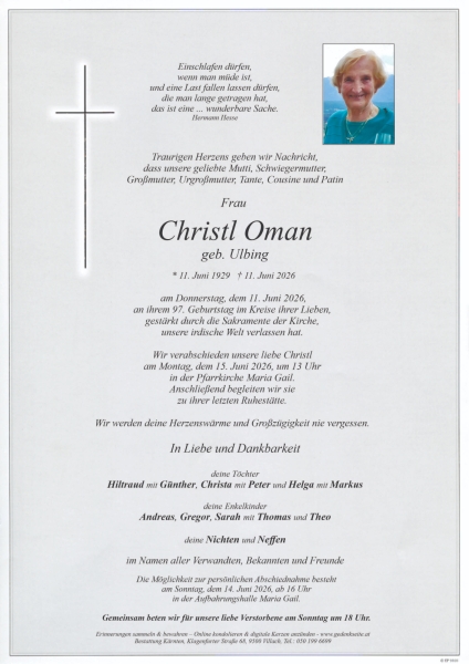 Parte von Christl Oman