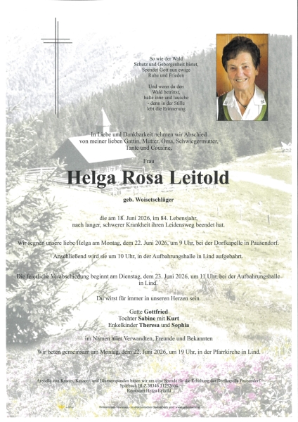 Parte von Helga Rosa Leitold