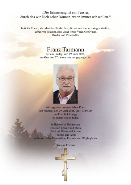 Parte von Franz Tarmann