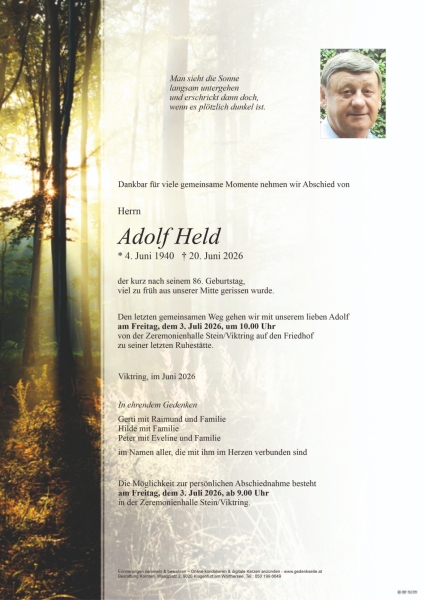 Parte von Adolf Held
