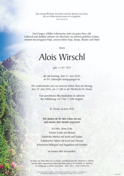 Parte von Alois Wirschl