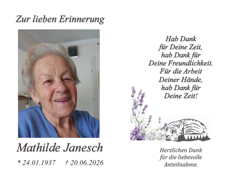 Parte von Mathilde Janesch
