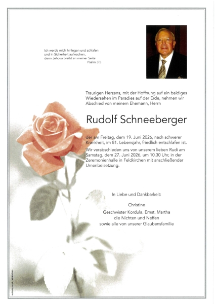 Parte von Rudolf  Schneeberger