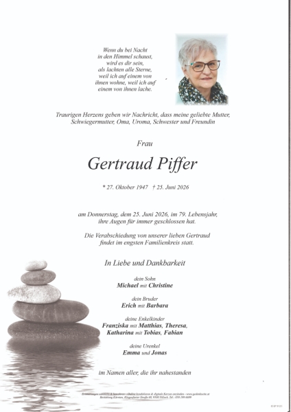 Parte von Gertraud Piffer