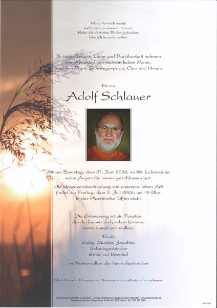 Parte von Adolf Schlauer