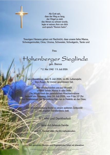 Parte von Sieglinde Hohenberger