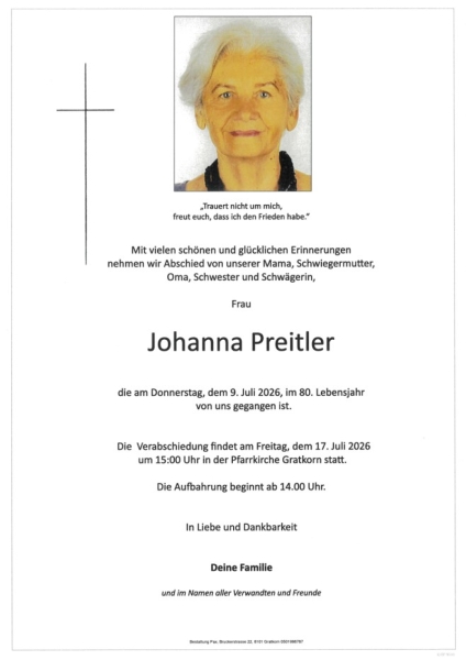Parte von Johanna Preitler