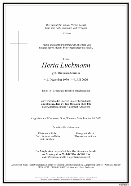 Parte von Herta Luckmann