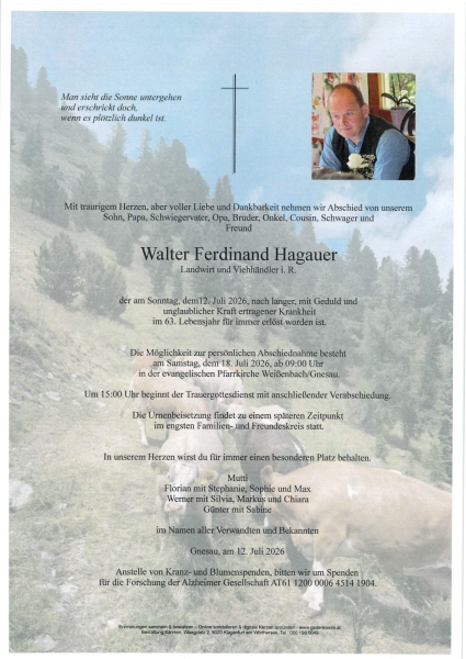 Parte von Walter Ferdinand Hagauer