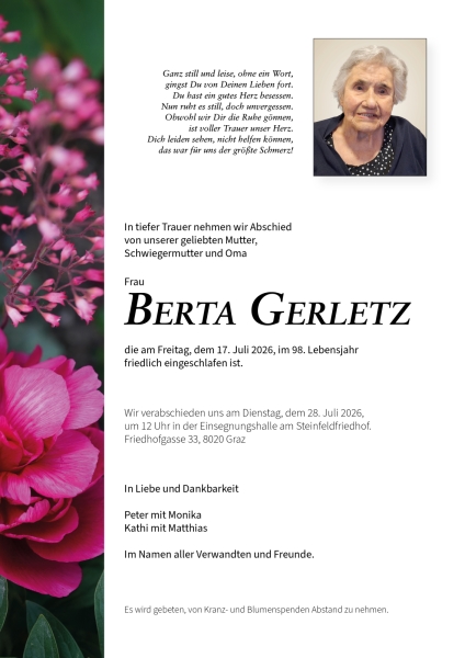 Parte von Berta Gerletz