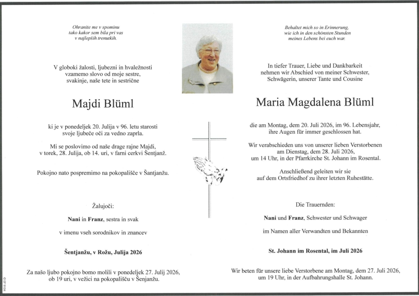 Parte von Maria Magdalena Blüml