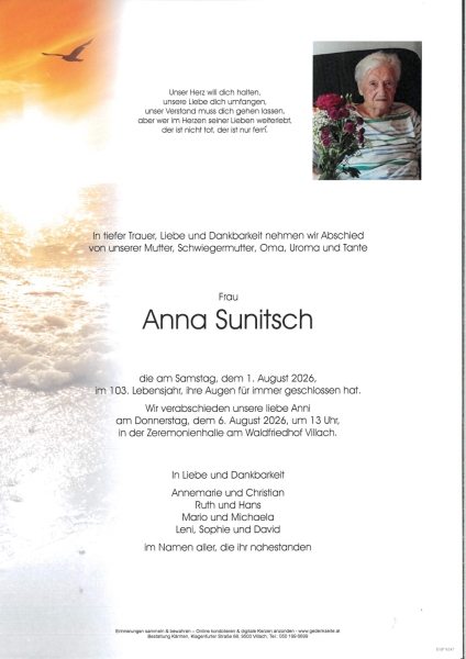 Parte von Anna Sunitsch